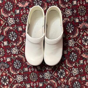 Dansko White Mules